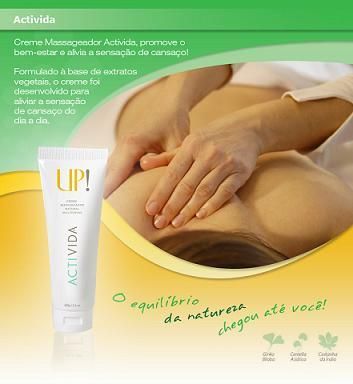 O equilíbrio da natureza chegou até vocë.  Novo Creme Massag